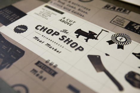 Brand identity for a butcher shop.