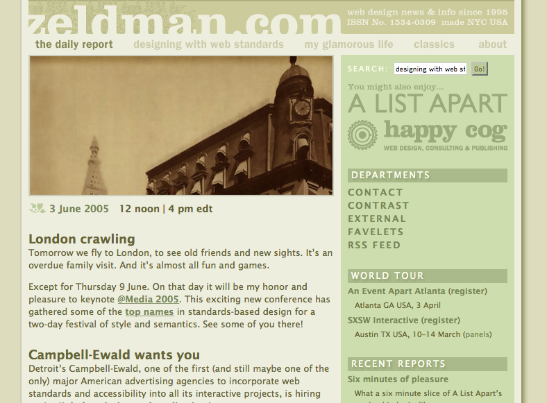 zeldman.com 10 years ago today