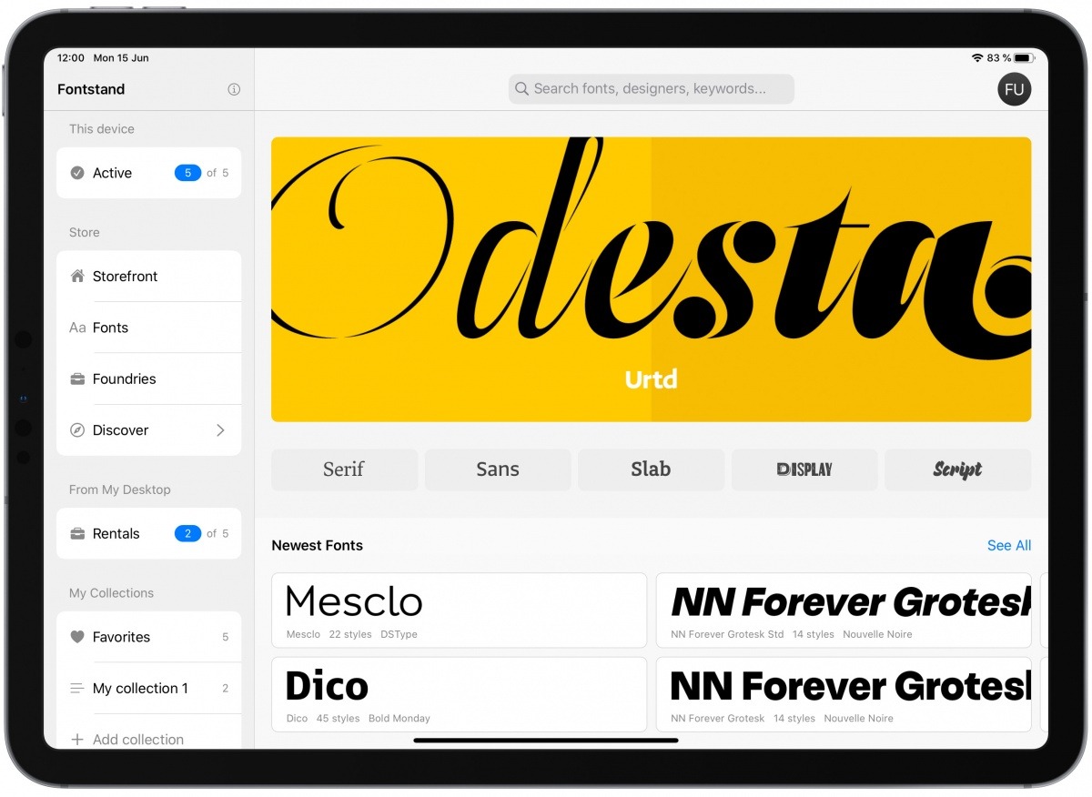 Pro Fonts for iPad